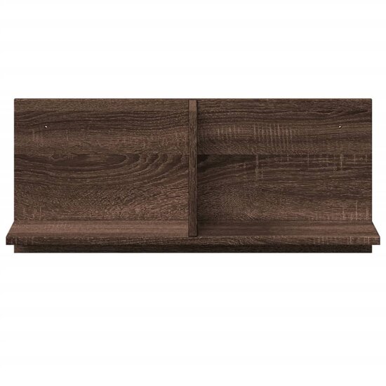 Wandkast 70X16,5X30 Cm Bewerkt Hout 70 x 16.5 x 30 cm bruin eikenkleur