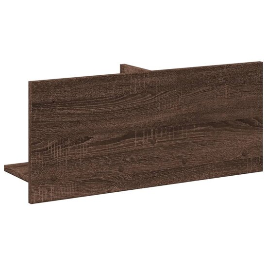 Wandkast 70X16,5X30 Cm Bewerkt Hout 70 x 16.5 x 30 cm bruin eikenkleur