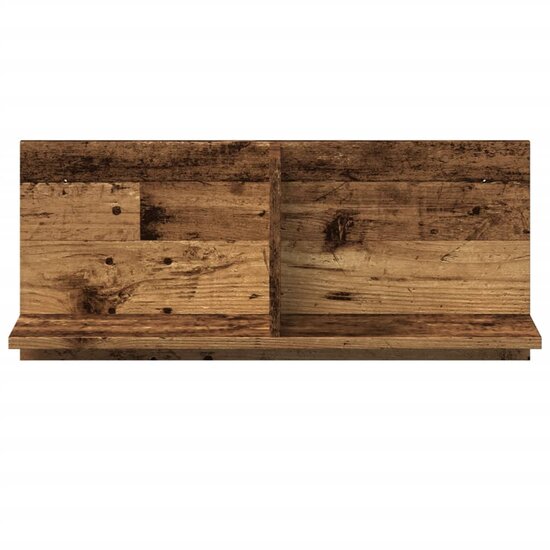 Wandkast 70X16,5X30 Cm Bewerkt Hout Kleurig 70 x 16.5 x 30 cm Oud hout