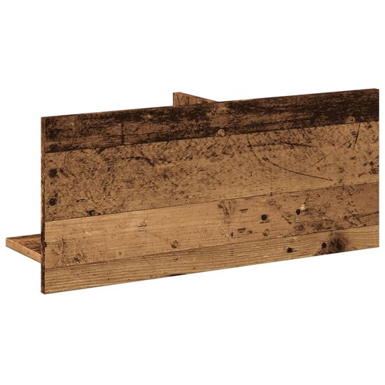 Wandkast 70X16,5X30 Cm Bewerkt Hout Kleurig 70 x 16.5 x 30 cm Oud hout