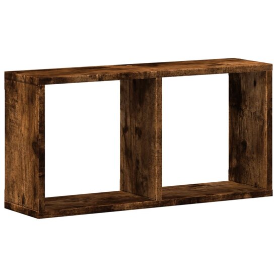Wandkast Bewerkt Hout Kleurig 60 x 16 x 30 cm Gerookt eiken