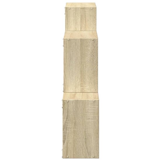 Wandkast 78x18x71 cm bewerkt hout sonoma eikenkleurig
