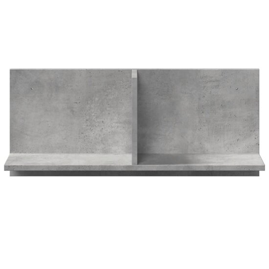 Wandkast 70x16,5x30 cm bewerkt hout betongrijs