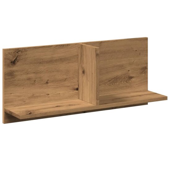 Wandkast 70X16,5X30 Cm Bewerkt Hout Artinsanaal Eikenkleurig 70 x 16.5 x 30 cm artisanaal eikenkleurig