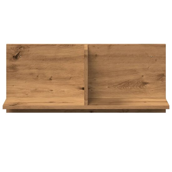 Wandkast 70X16,5X30 Cm Bewerkt Hout Artinsanaal Eikenkleurig 70 x 16.5 x 30 cm artisanaal eikenkleurig