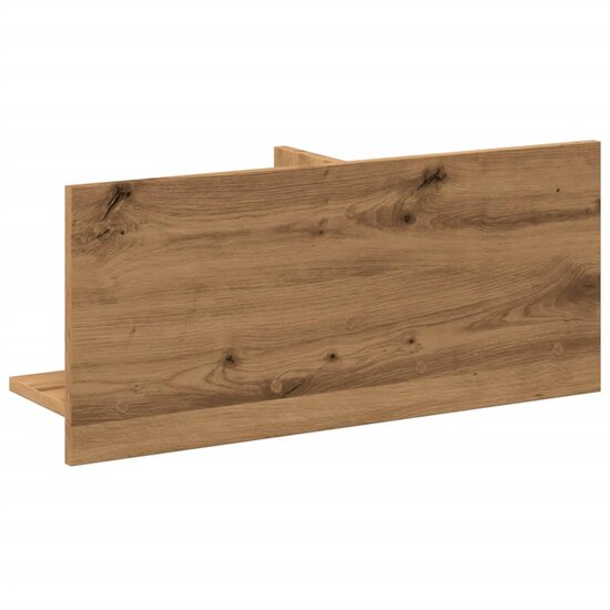 Wandkast 70X16,5X30 Cm Bewerkt Hout Artinsanaal Eikenkleurig 70 x 16.5 x 30 cm artisanaal eikenkleurig