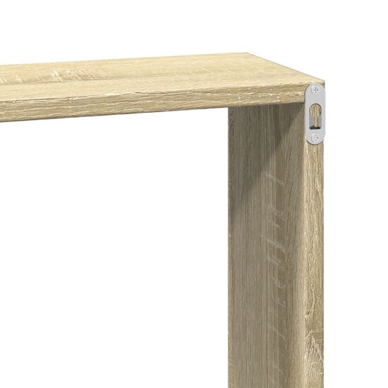 Wandkast 60x16x30 cm bewerkt hout sonoma eikenkleurig