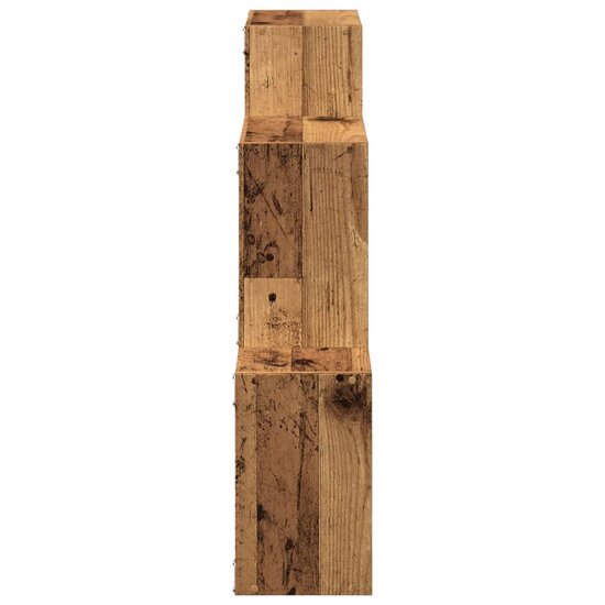 Wandkast 78X18X71 Cm Bewerkt Hout Kleurig Oud hout
