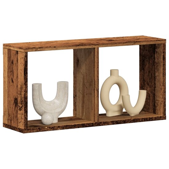 Wandkast Bewerkt Hout Kleurig 60 x 16 x 30 cm Oud hout