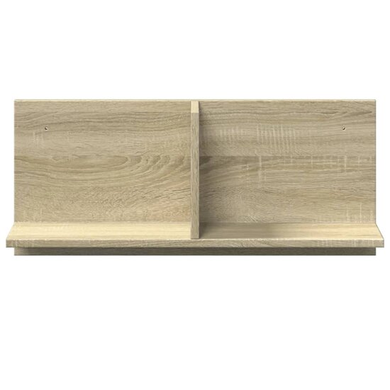 Wandkast 70X16,5X30 Cm Bewerkt Hout Kleurig 70 x 16.5 x 30 cm Sonoma eiken