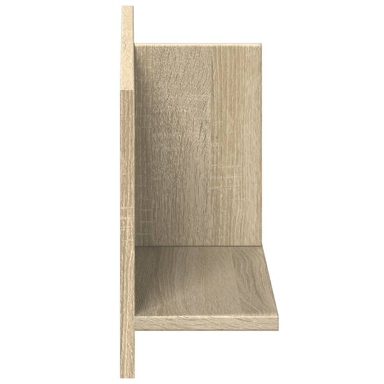Wandkast 70X16,5X30 Cm Bewerkt Hout Kleurig 70 x 16.5 x 30 cm Sonoma eiken