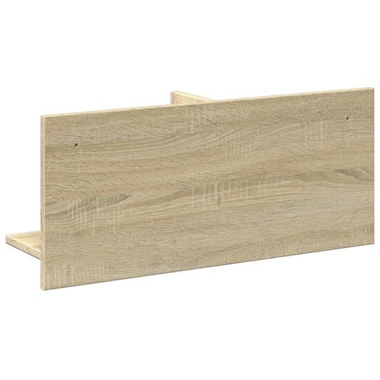 Wandkast 70X16,5X30 Cm Bewerkt Hout Kleurig 70 x 16.5 x 30 cm Sonoma eiken