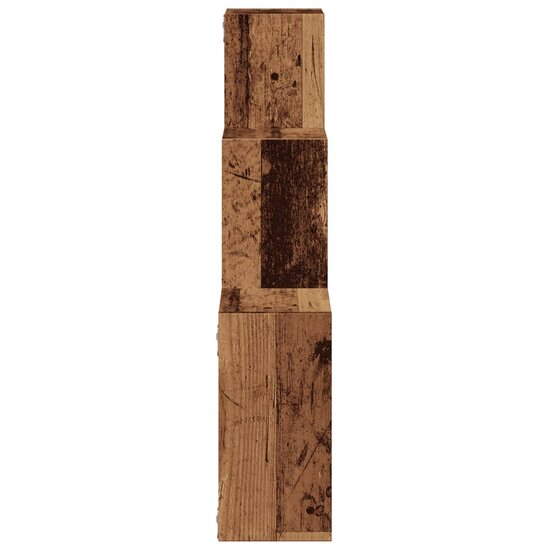 Wandplanken Kubus 68X15X68 Cm Bewerkt Hout Kleurig Oud hout