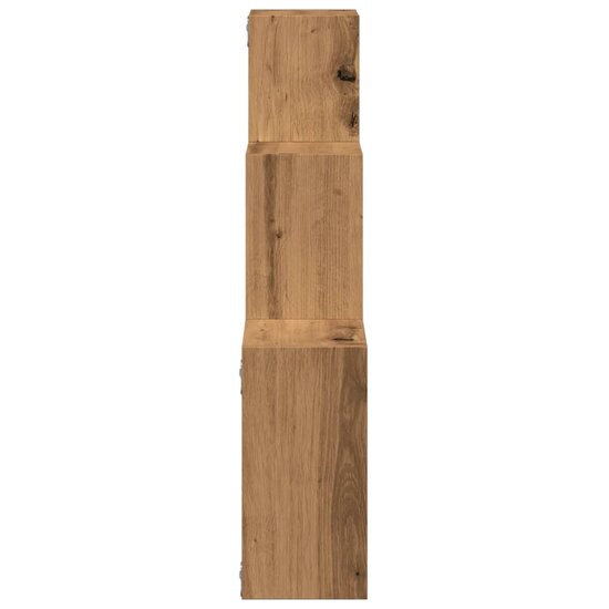 Wandplanken Kubus 68X15X68Cm Bewerkt Hout Artisanaal Eikenkleur artisanaal eikenkleurig