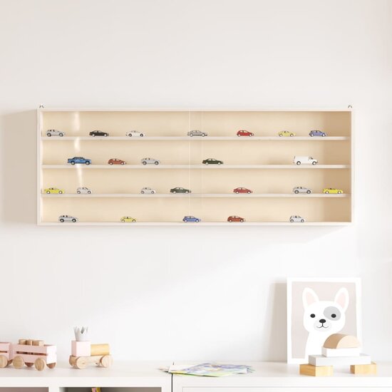 Houten Verzamelvitrine Met Deuren 100X8,5X37 Cm 100 x 8.5 x 37 cm