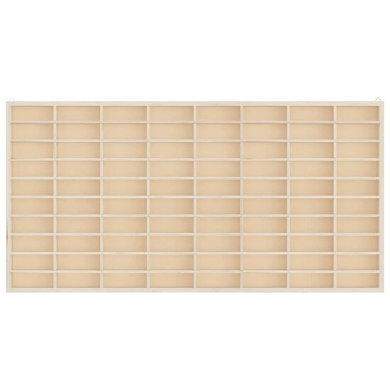 Houten Verzamelvitrine Met 80 Vakken 80X4,5X40,5 Cm 80 x 4.5 x 40.5 cm