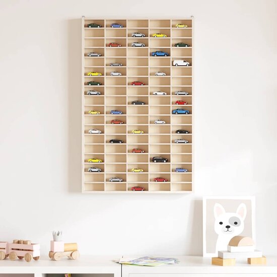 Houten Verzamelvitrine Met 90 Vakken 50,5X4,5X79 Cm 50.5 x 4.5 x 79 cm