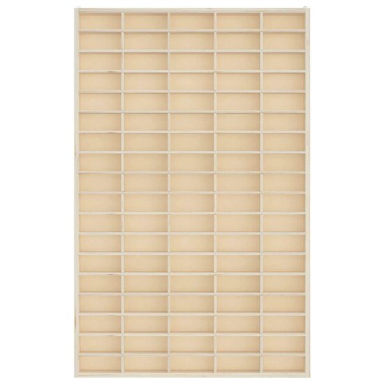 Houten Verzamelvitrine Met 90 Vakken 50,5X4,5X79 Cm 50.5 x 4.5 x 79 cm