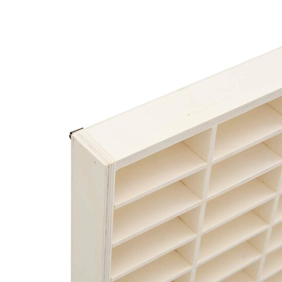Houten Verzamelvitrine Met 90 Vakken 50,5X4,5X79 Cm 50.5 x 4.5 x 79 cm