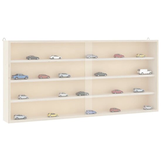 Houten Verzamelvitrine Met Deuren 80X8,5X37 Cm 80 x 8.5 x 37 cm