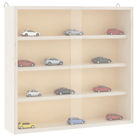 Houten Verzamelvitrine Met Deuren 40X8,5X37 Cm 40 x 8.5 x 37 cm