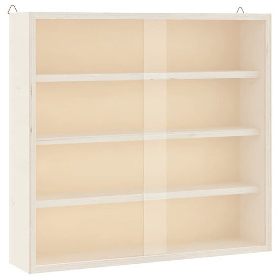 Houten Verzamelvitrine Met Deuren 40X8,5X37 Cm 40 x 8.5 x 37 cm