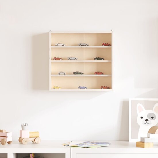 Houten Verzamelvitrine Met Deuren 40X8,5X37 Cm 40 x 8.5 x 37 cm