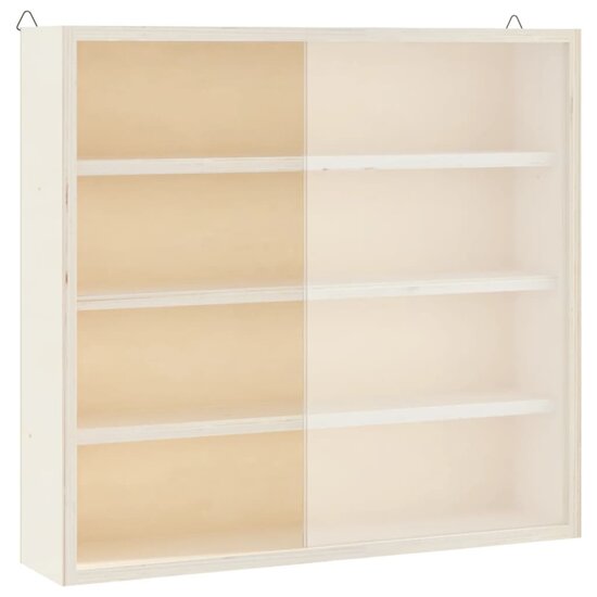 Houten Verzamelvitrine Met Deuren 40X8,5X37 Cm 40 x 8.5 x 37 cm