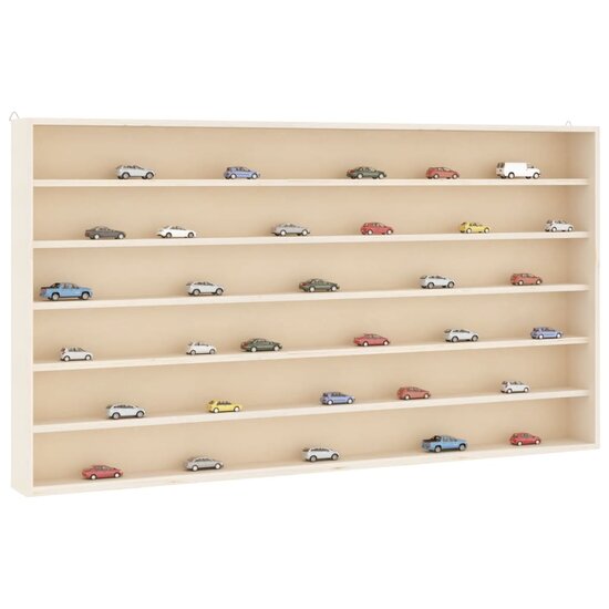 Houten Verzamelvitrine Met 6 Planken 100X8,5X55 Cm 100 x 8.5 x 55 cm