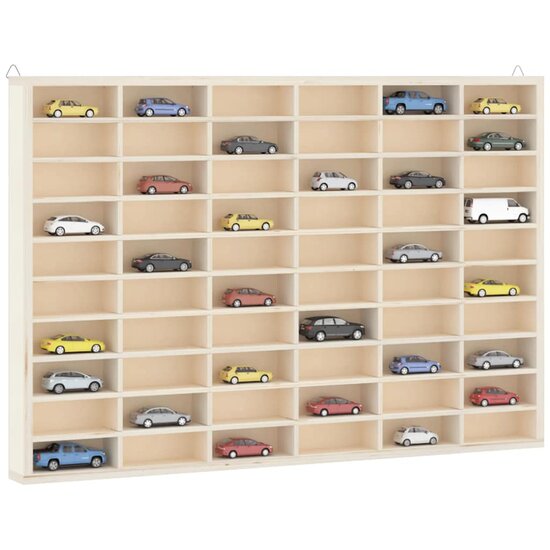 Houten Verzamelvitrine Met 60 Vakken 60X4,5X40,5 Cm 60 x 4.5 x 40.5 cm