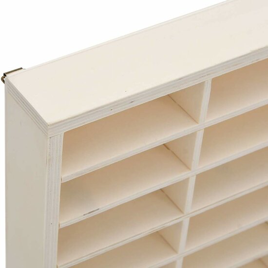 Houten Verzamelvitrine Met 60 Vakken 60X4,5X40,5 Cm 60 x 4.5 x 40.5 cm