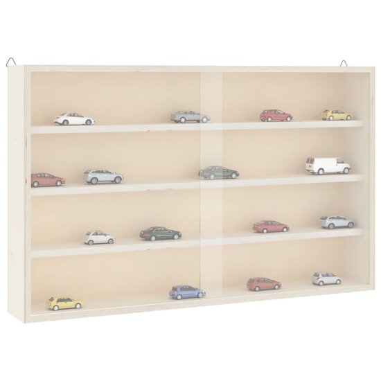 Houten Verzamelvitrine Met Deuren 60X8,5X37 Cm 60 x 8.5 x 37 cm