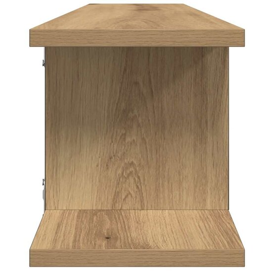 Wandschappen 75X18X20Cm Bewerkt Hout Artisanaal Eikenkleur Artisanaal Eikenkleurig 75 x 18 x 20 cm