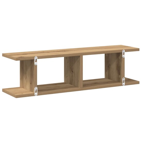 Wandschappen 75X18X20Cm Bewerkt Hout Artisanaal Eikenkleur Artisanaal Eikenkleurig 75 x 18 x 20 cm