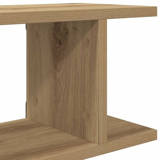 Wandschappen 75X18X20Cm Bewerkt Hout Artisanaal Eikenkleur Artisanaal Eikenkleurig 75 x 18 x 20 cm