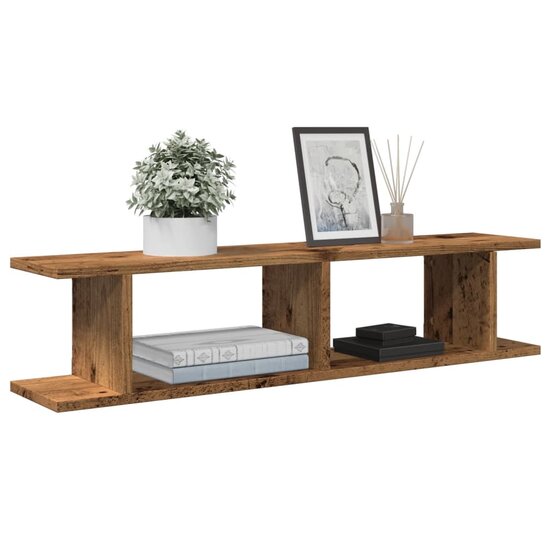 Wandschappen Bewerkt Hout Kleurig Oud Hout 90 x 18 x 20 cm