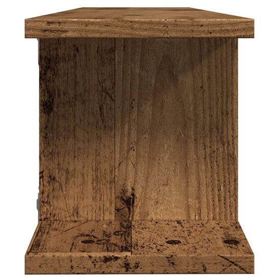 Wandschappen Bewerkt Hout Kleurig Oud Hout 90 x 18 x 20 cm