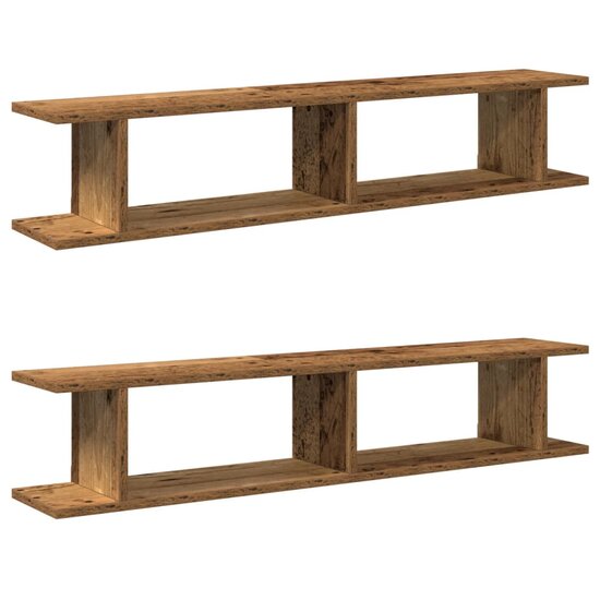 Wandschappen Bewerkt Hout Kleurig Oud Hout 105 x 18 x 20 cm
