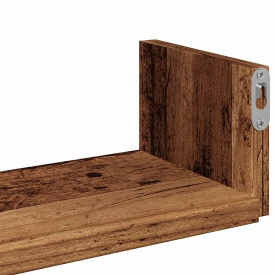 Wandschappen Bewerkt Hout Kleurig Oud Hout 60 x 15 x 10 cm
