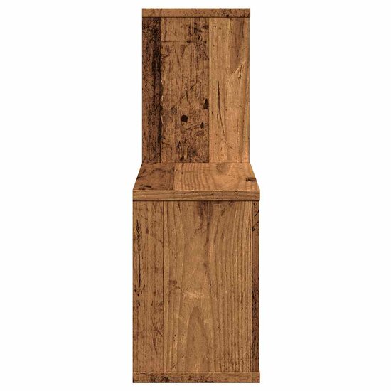 Wandschap 100X18X53 Cm Bewerkt Hout Kleurig Oud hout