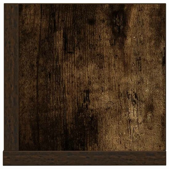 Wandschappen 2 St 100X16,5X16,5 Cm Bewerkt Hout 100 x 16.5 x 16.5 cm Gerookt eiken