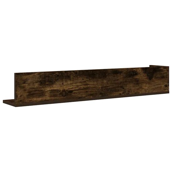 Wandschappen 2 St 100X16,5X16,5 Cm Bewerkt Hout 100 x 16.5 x 16.5 cm Gerookt eiken