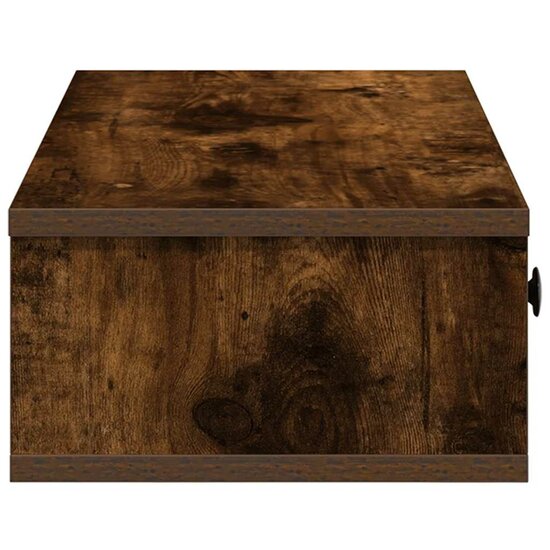 Wandschap Met Lades 100X37,5X19 Cm Bewerkt Hout 100 x 34 x 19 cm Gerookt eiken