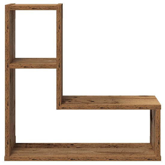 Wandschappen Kubus 50X15X50 Cm Bewerkt Hout Kleur Oud hout