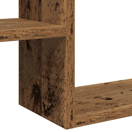 Wandschappen Kubus 50X15X50 Cm Bewerkt Hout Kleur Oud hout
