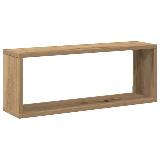 Wandschappen Kubus Hout Artisanaal Eiken Artisanaal Eikenkleurig 4 60 x 15 x 23 cm