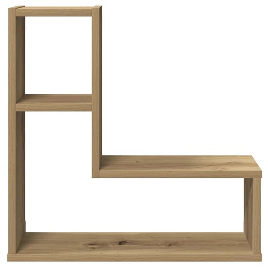 Wandschappen Kubus 50X15X50 Cm Hout Artisanaal Eiken artisanaal eikenkleurig