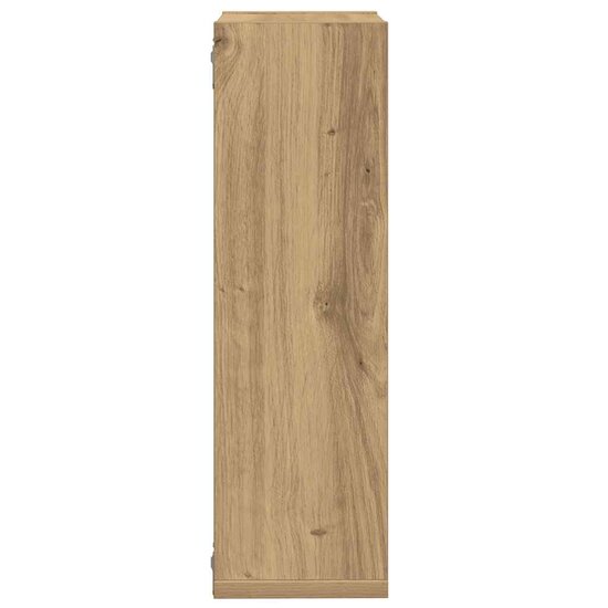 Wandschappen Kubus 50X15X50 Cm Hout Artisanaal Eiken artisanaal eikenkleurig