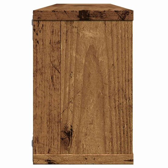 Wandschappen Kubus Bewerkt Hout Kleur Oud Hout 6 60 x 15 x 23 cm