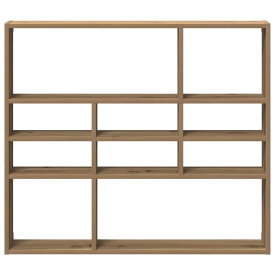 Wandschap 90X16X78 Cm Bewerkt Hout artisanaal eikenkleurig
